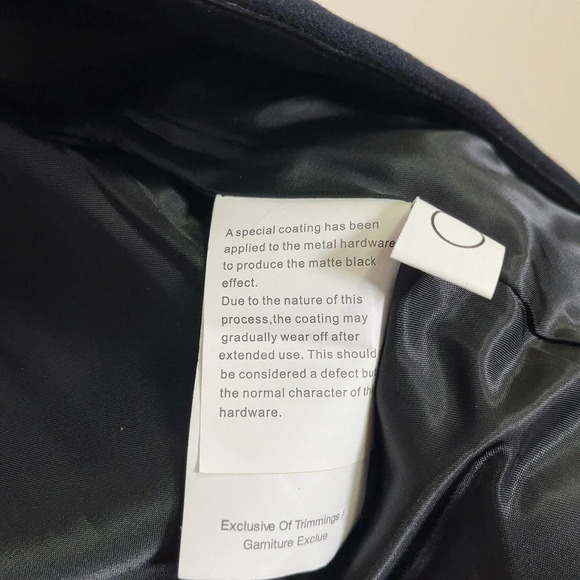 DANIER  | WOOL COAT CONTRAST LEATHER SLEEVES - Picture 11 of 15